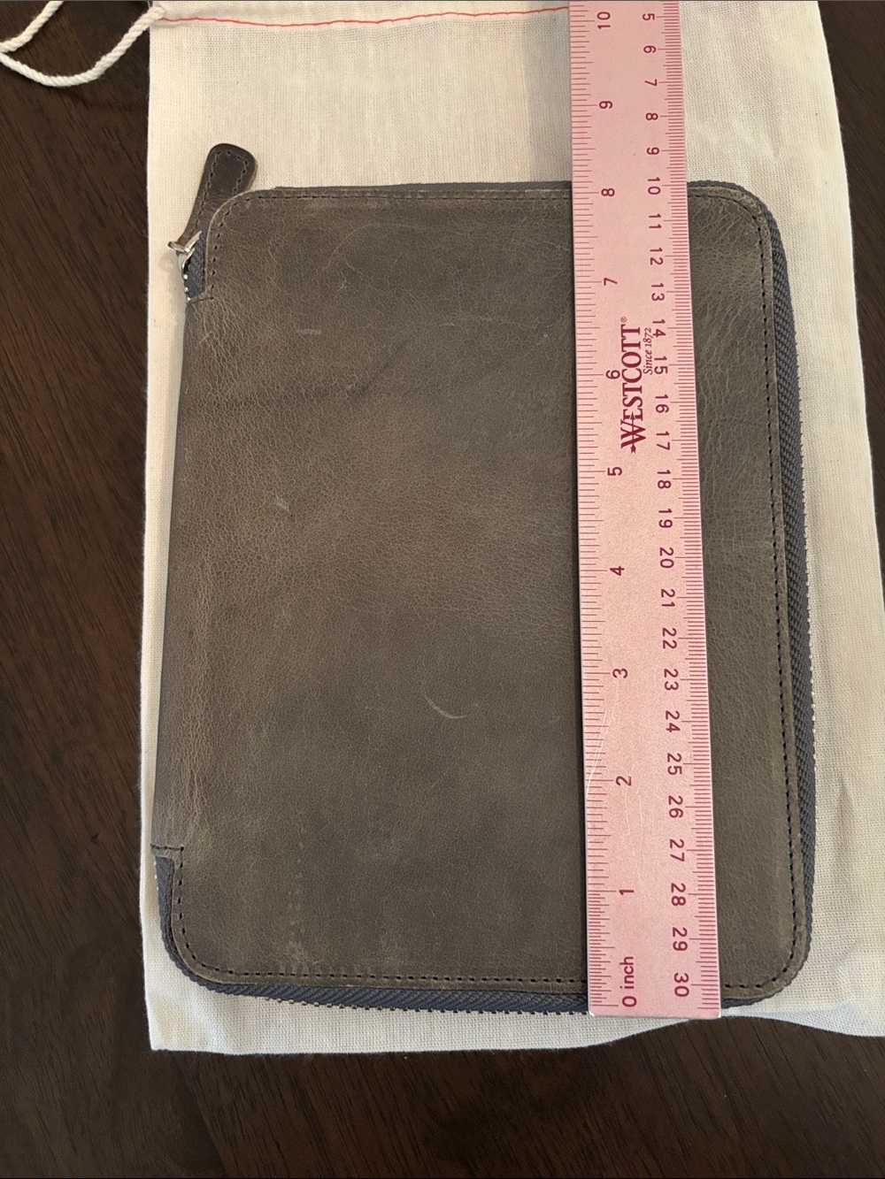 Destash SALE B6 Galen Leather Zipped Notebook Folio Planner Cover Distressed - Picture 15 of 16